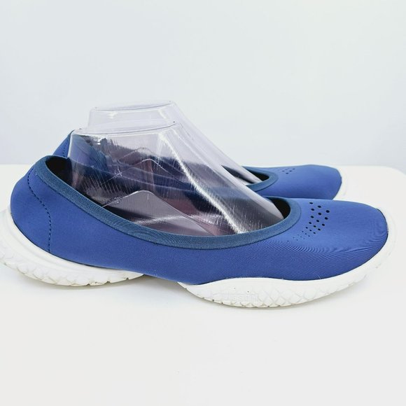 LISSOM Flytes 11.5 Ballet Flats Blue White Soles Slip On Comfort Light Stretchy - Picture 8 of 15